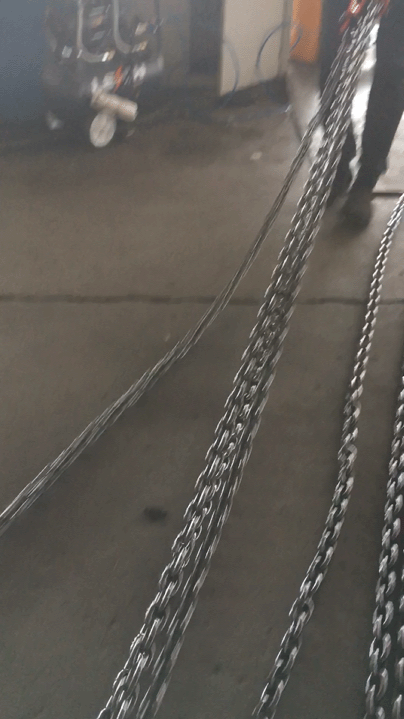  Annual inspection of climbing frame electric hoist