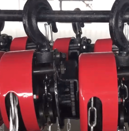 The sound reflects the problem of the group hoist electric hoist